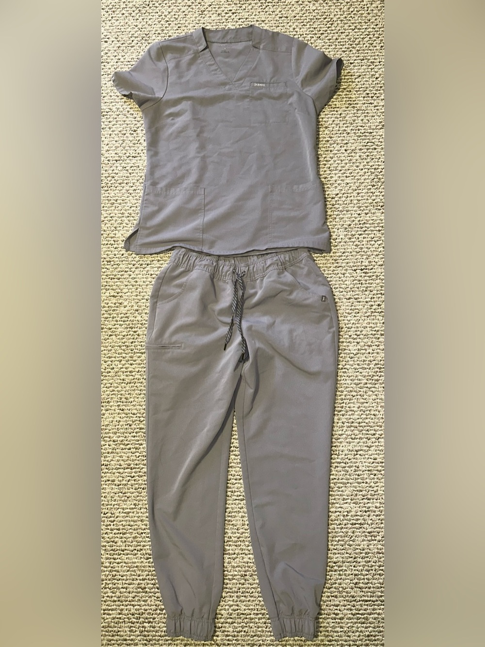 Jaanuu Women's Scrub Set in Gray